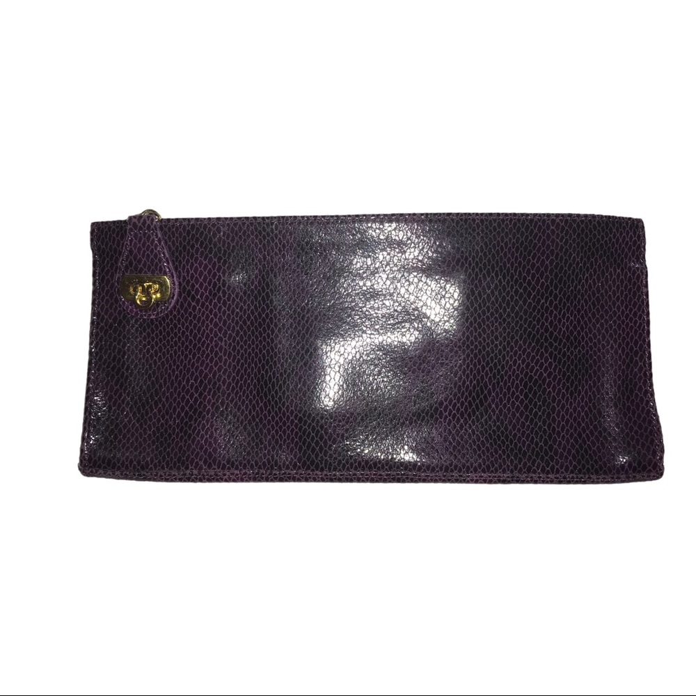 Kate Landry Purple Color Clutch Bag